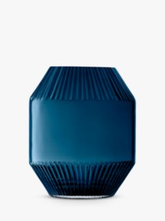 LSA International Rotunda Vase, H20cm, Sapphire