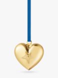 Georg Jensen Gold-Plated Heart Christmas Tree Decoration, Gold