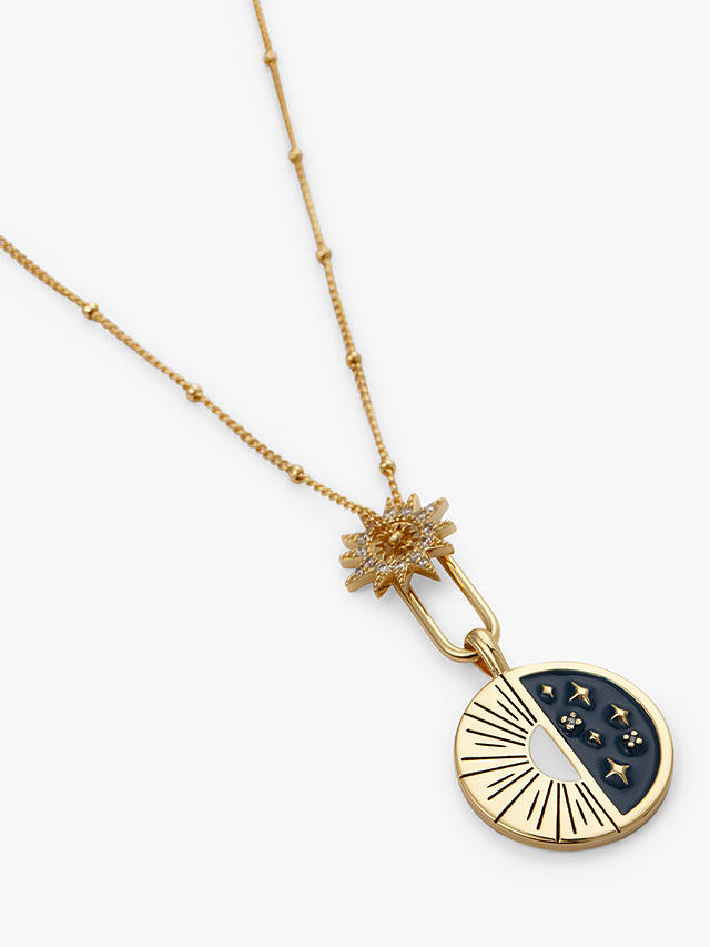 Wanderlust + Co Presence Star Pendant Necklace, Gold
