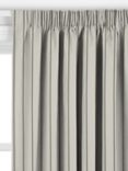 John Lewis Recycled Ticking Stripe Made to Measure Curtains or Roman Blind, Verde