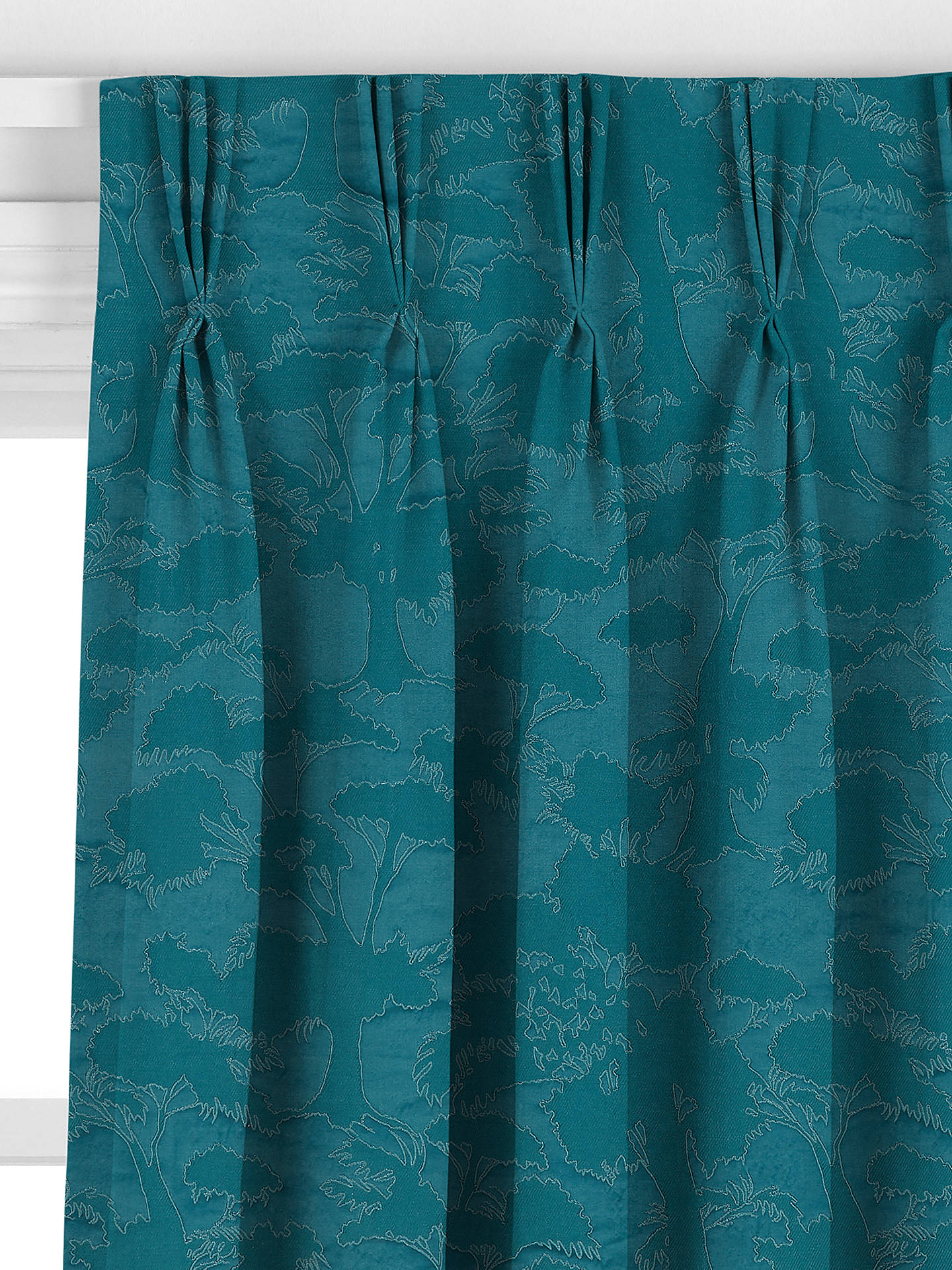 John Lewis Fougere Made to Measure Curtains, Dark Peacock