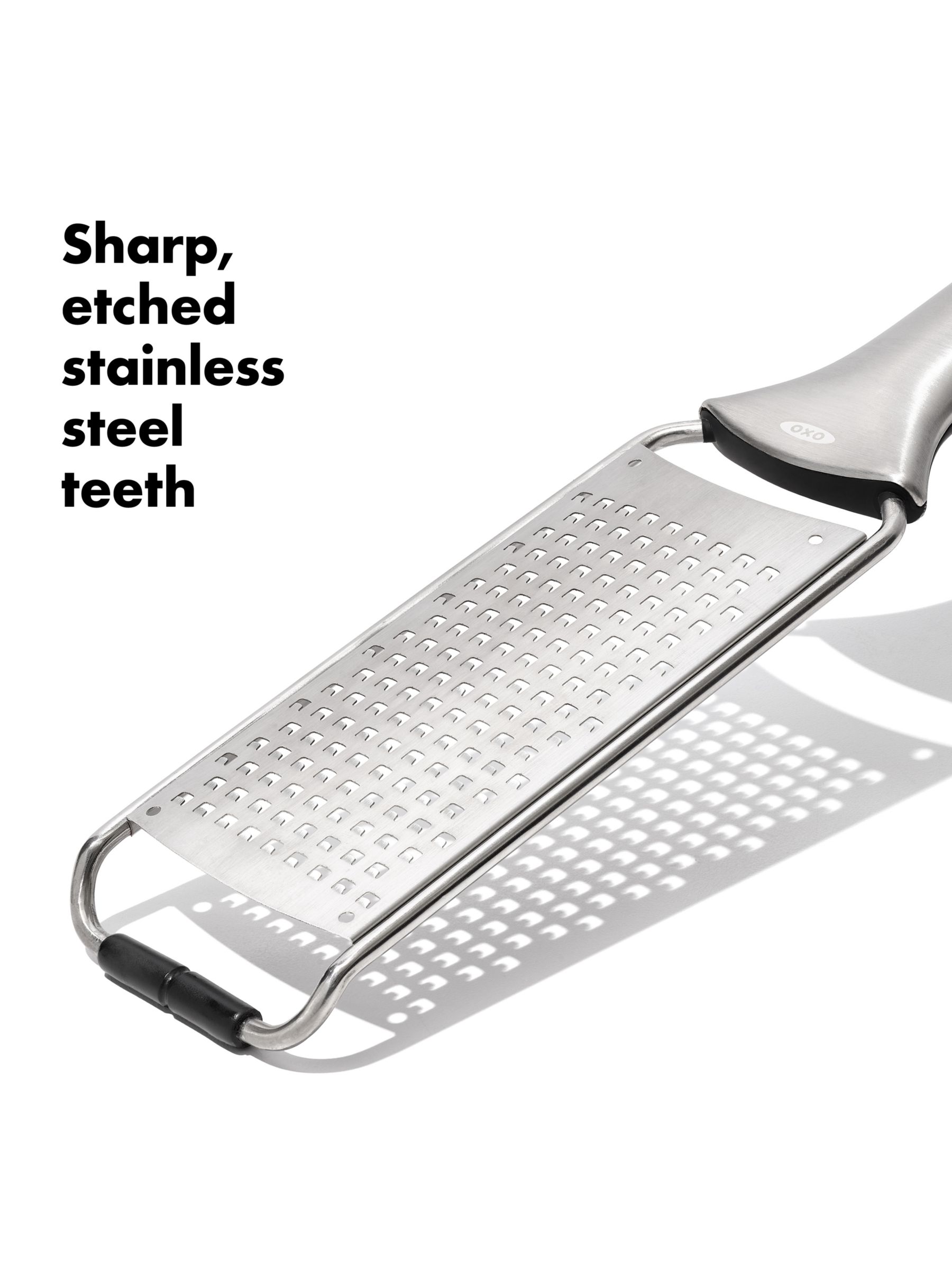 New OXO Good Grips Etched Zester Cheese Grater Stainless Steel Non Slip  Handle