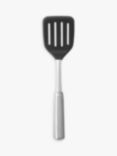 OXO Stainless Steel Slotted Turner with Flexible Silicone Head