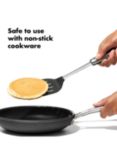 OXO Stainless Steel Slotted Turner with Flexible Silicone Head