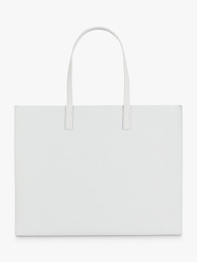 Ted Baker Sukicon Large Icon Shopper Bag, Light Grey