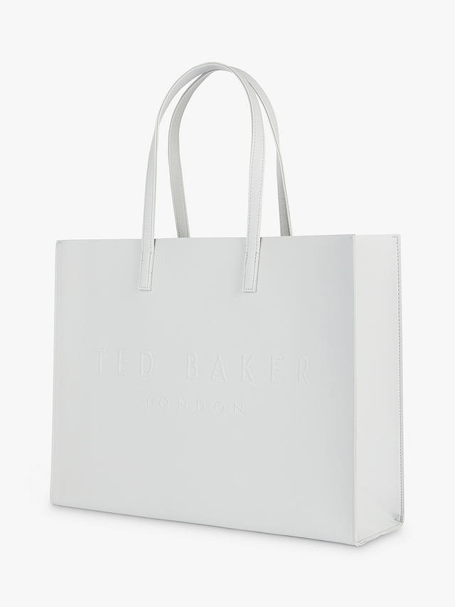 Ted Baker Sukicon Large Icon Shopper Bag, Light Grey