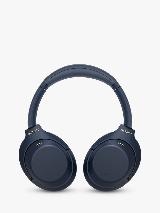 Sony WH-1000XM4 Noise Cancelling Wireless Bluetooth NFC High Resolution Audio Over-Ear Headphones with Mic/Remote, Midnight Blue