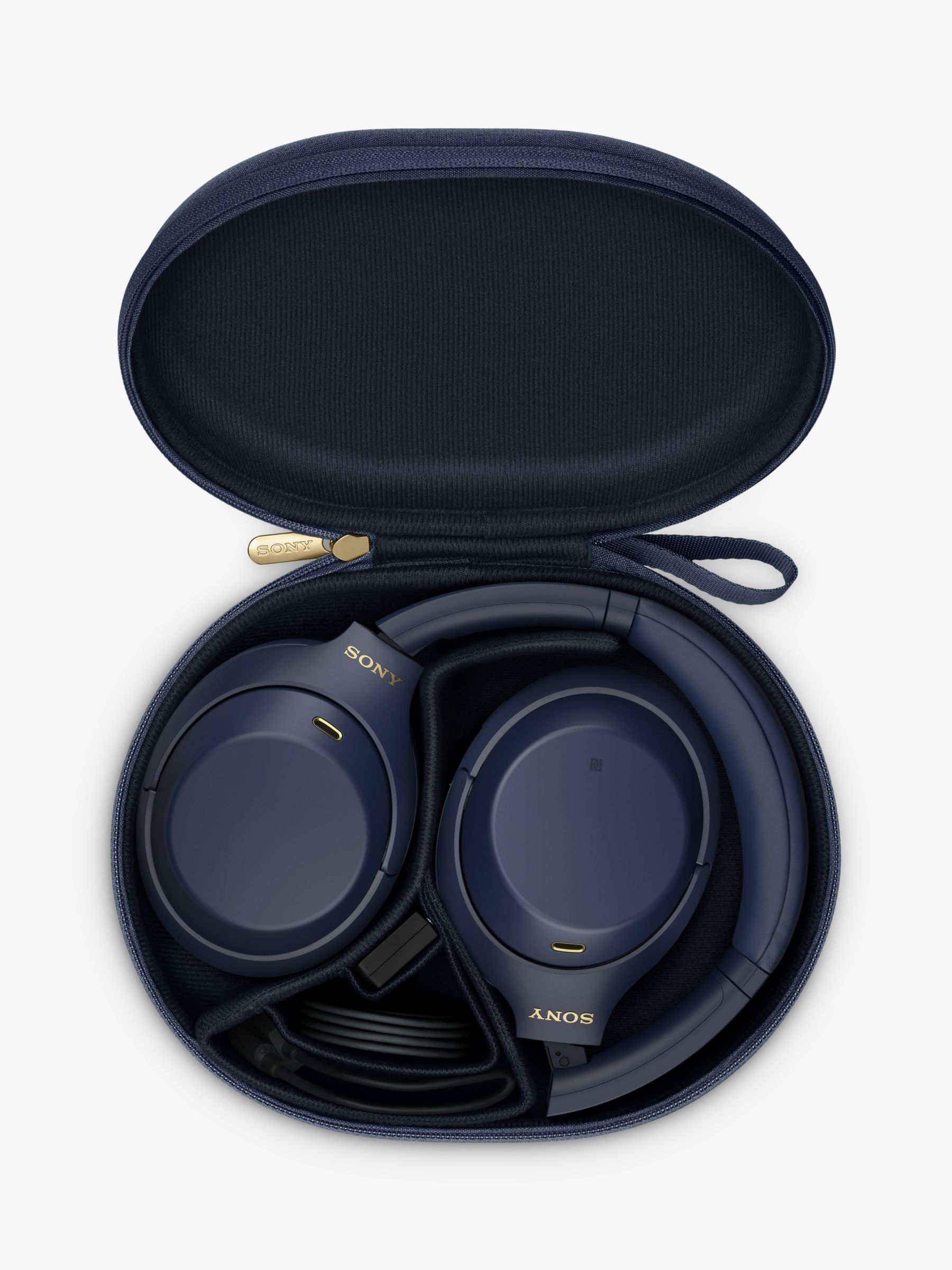 Sony WH-1000XM4 Wireless Premium Noise Canceling Overhead Headphones, Blue  (Renewed)