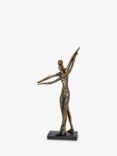 Libra Standing Couple Sculpture, H42cm, Bronze