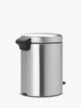 Brabantia newIcon Fingerprint Proof Pedal Bin, 5L, Matt Steel