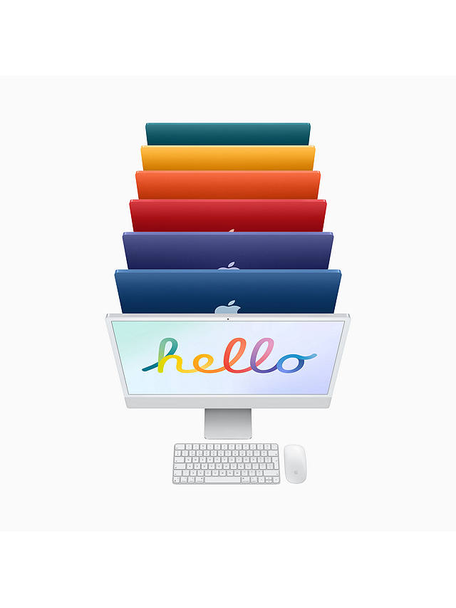 Buy 2021 Apple iMac 24 All-in-One, M1 Processor, 8GB RAM, 512GB SSD, 8‑Core GPU, 23.5” 4.5K Online at johnlewis.com