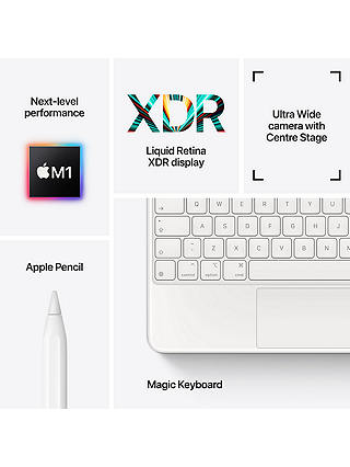 2021 Apple iPad Pro 12.9", M1 Processor, iOS, Wi-Fi, 1TB, Space Grey
