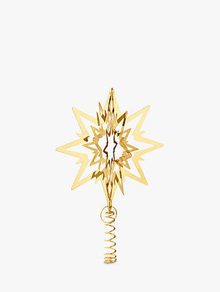 Georg Jensen Gold-Plated Star Christmas Tree Top Decoration, Medium