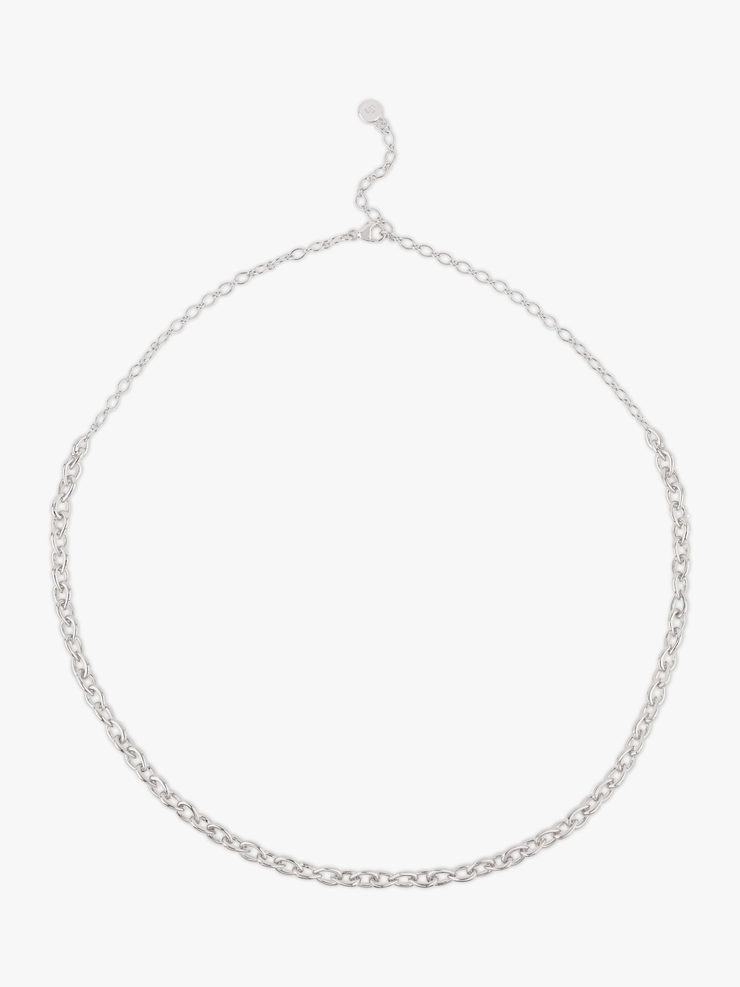 Dinny Hall Raindrop Link Chain Necklace, Silver at John Lewis & Partners