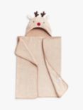 John Lewis & Partners Reindeer Hooded Towel