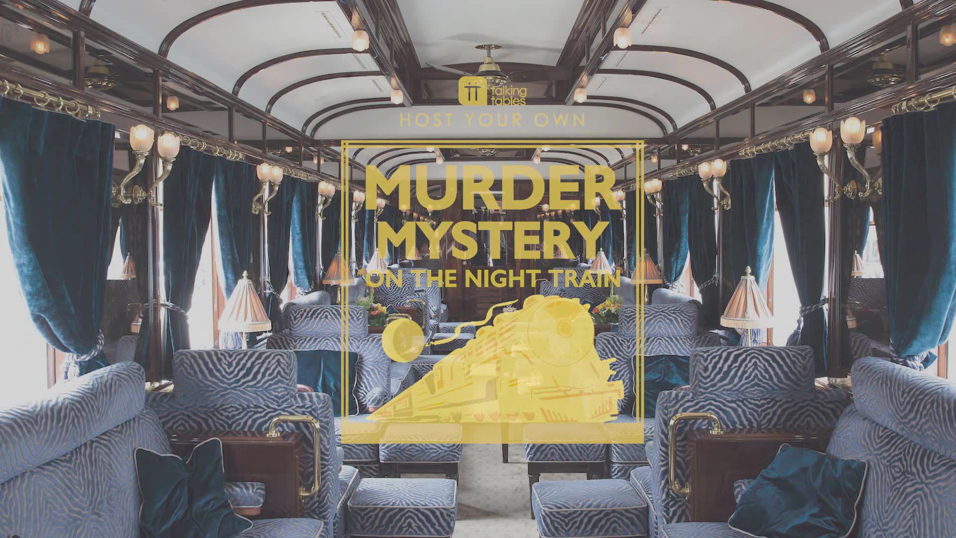 Talking Tables Murder Mystery 'Murder Train' Game