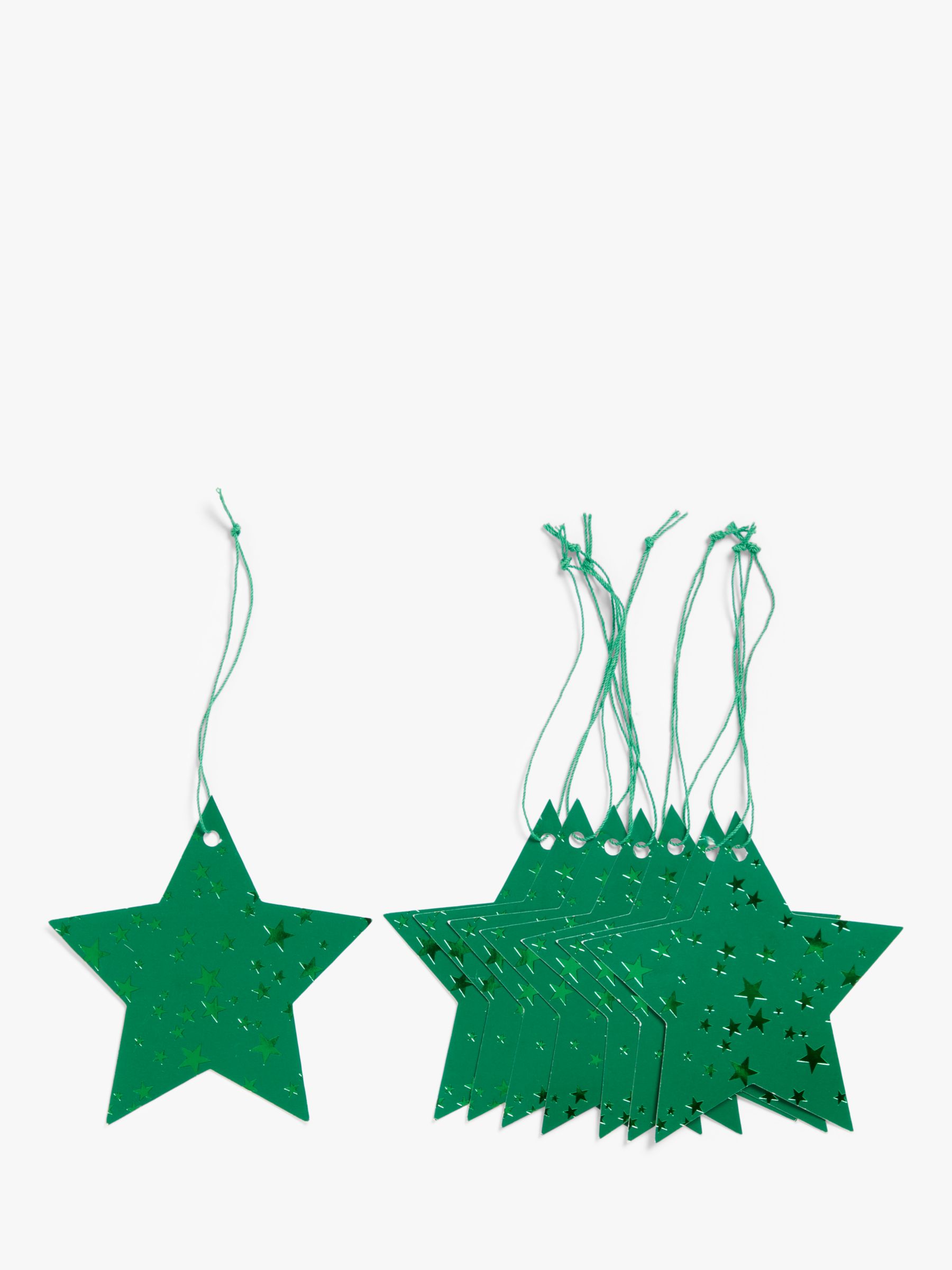 John Lewis Gemstone Forest Star Gift Tags, Pack of 10