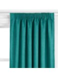 John Lewis Cotton Blend Made to Measure Curtains or Roman Blind, Dark Peacock