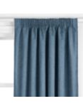 John Lewis Cotton Blend Made to Measure Curtains or Roman Blind, Loch Blue