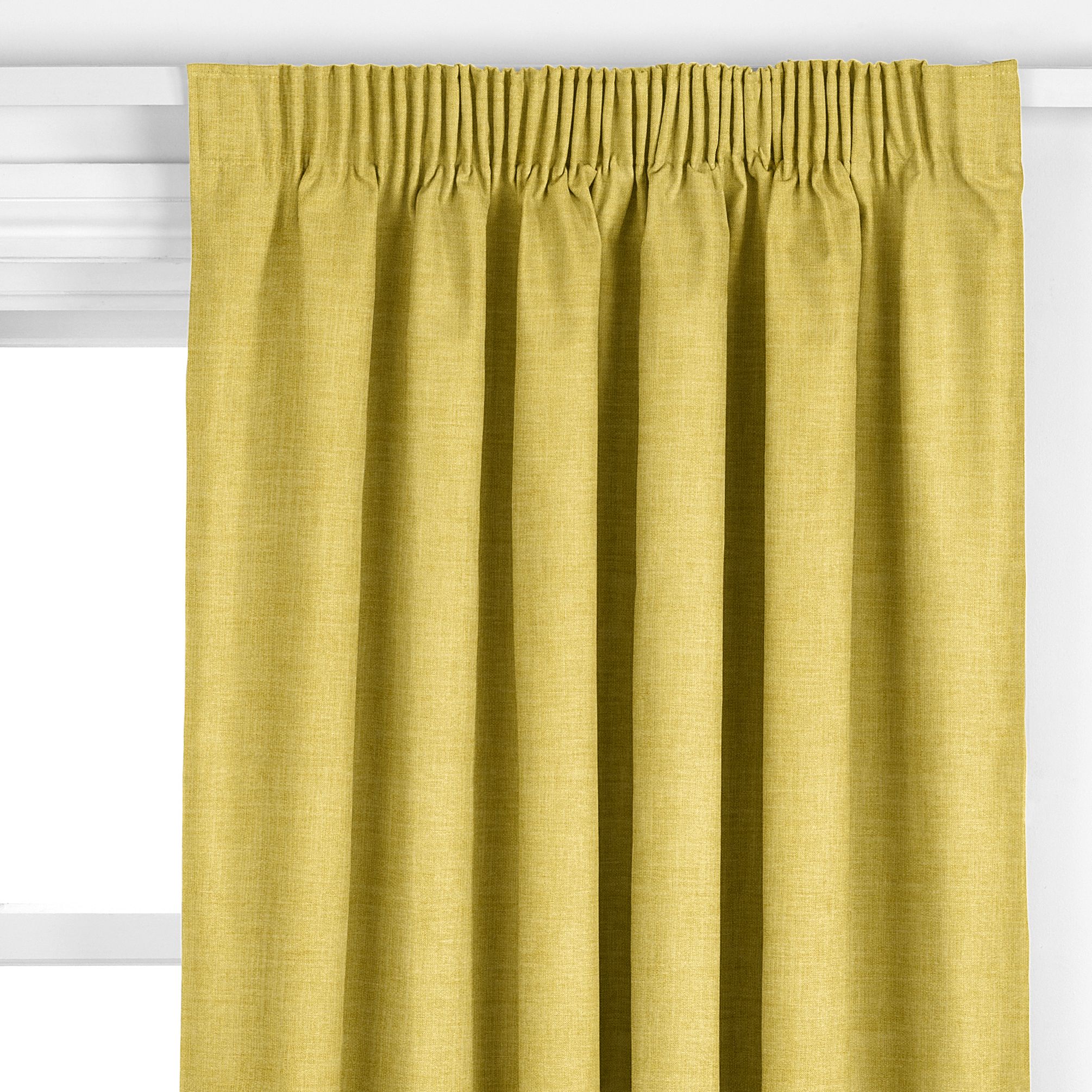 John Lewis Cotton Blend Made to Measure Curtains, Saffron