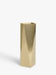 John Lewis ANYDAY Faceted Vase, H30cm, Gold