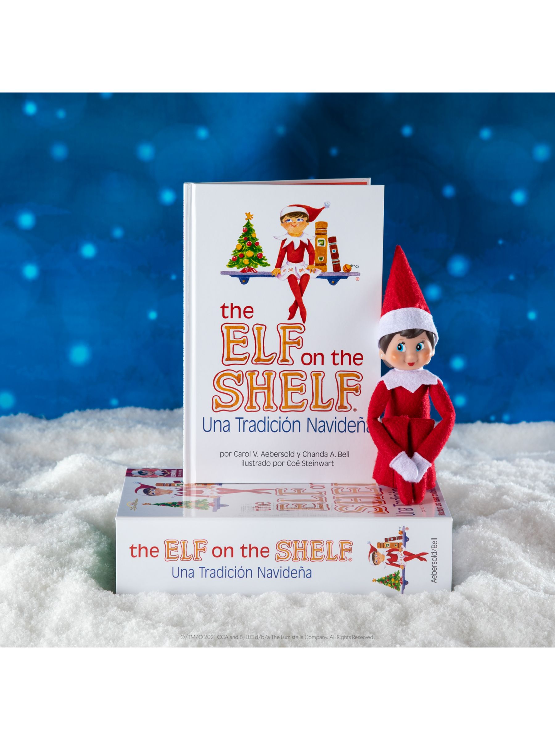 The Elf on the Shelf Book & Girl Elf with Blue Eyes Set