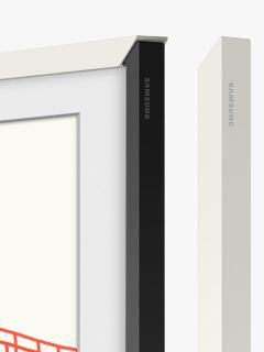 Customisable Modern Frame Bezel for Samsung The Frame (2021, 2022 & 2023 Models), 50 inch, White