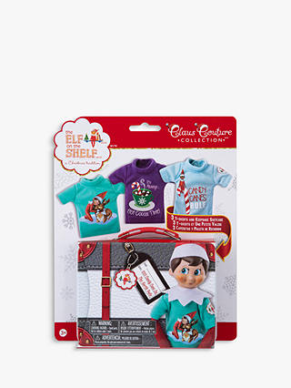 The Elf on the Shelf Claus Couture Collection Sweet Tees and Suitcase Set
