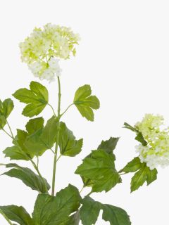 Floralsilk Artificial Viburnum Spray, Cream/Green