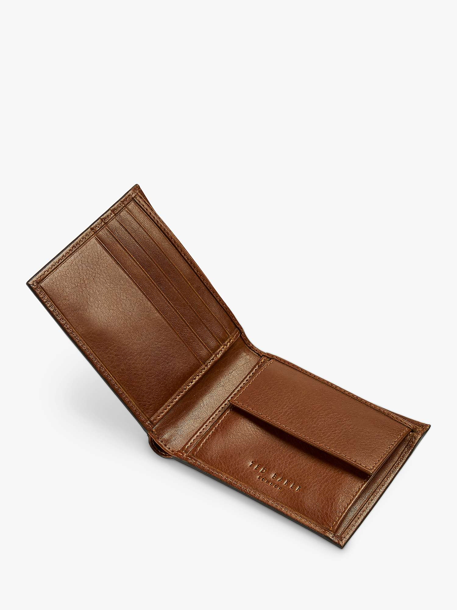 Buy Ted Baker Prug Leather Bifold Wallet, Brown Online at johnlewis.com