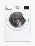 Hoover H-Wash 300 LITE H3W 492DE/1-80 Freestanding Washing Machine, 9kg Load, 1400rpm, White