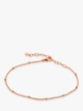 Monica Vinader Fine Beaded Chain Bracelet, Rose Gold