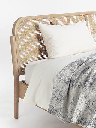 John Lewis & Partners Rattan Bed Frame, Double, Oak