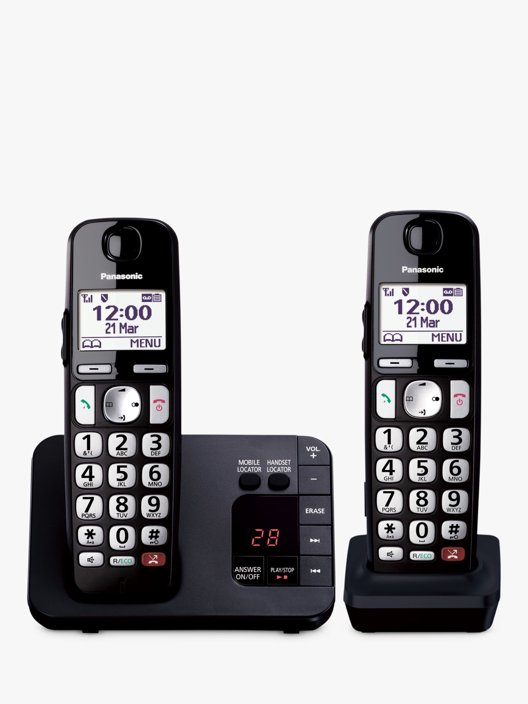BT BT3960 TRIO Cordless Phone with Answering Machine ( Hands Free