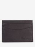 Barbour Amble Leather Card Holder, Dark Brown