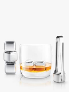 Mixology Large Stainless Steel Ice Cubes, Set of 6