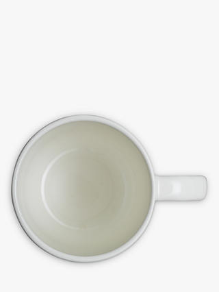 Denby Textured White Porcelain Mug, 400ml, White