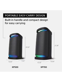 Sony SRS-XP500 PartyBox Bluetooth Portable Speaker with Lights