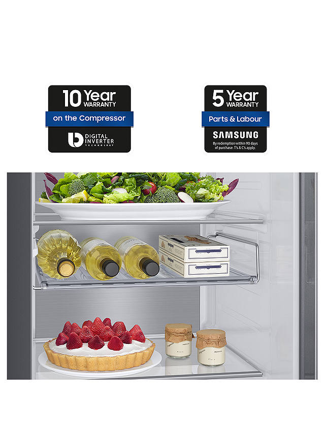 Buy Samsung Bespoke RL38A776ASR Freestanding 70/30 Fridge Freezer, Real Stainless Online at johnlewis.com