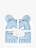 Katie Loxton Baby Hat & Mitt Gift Set, Blue