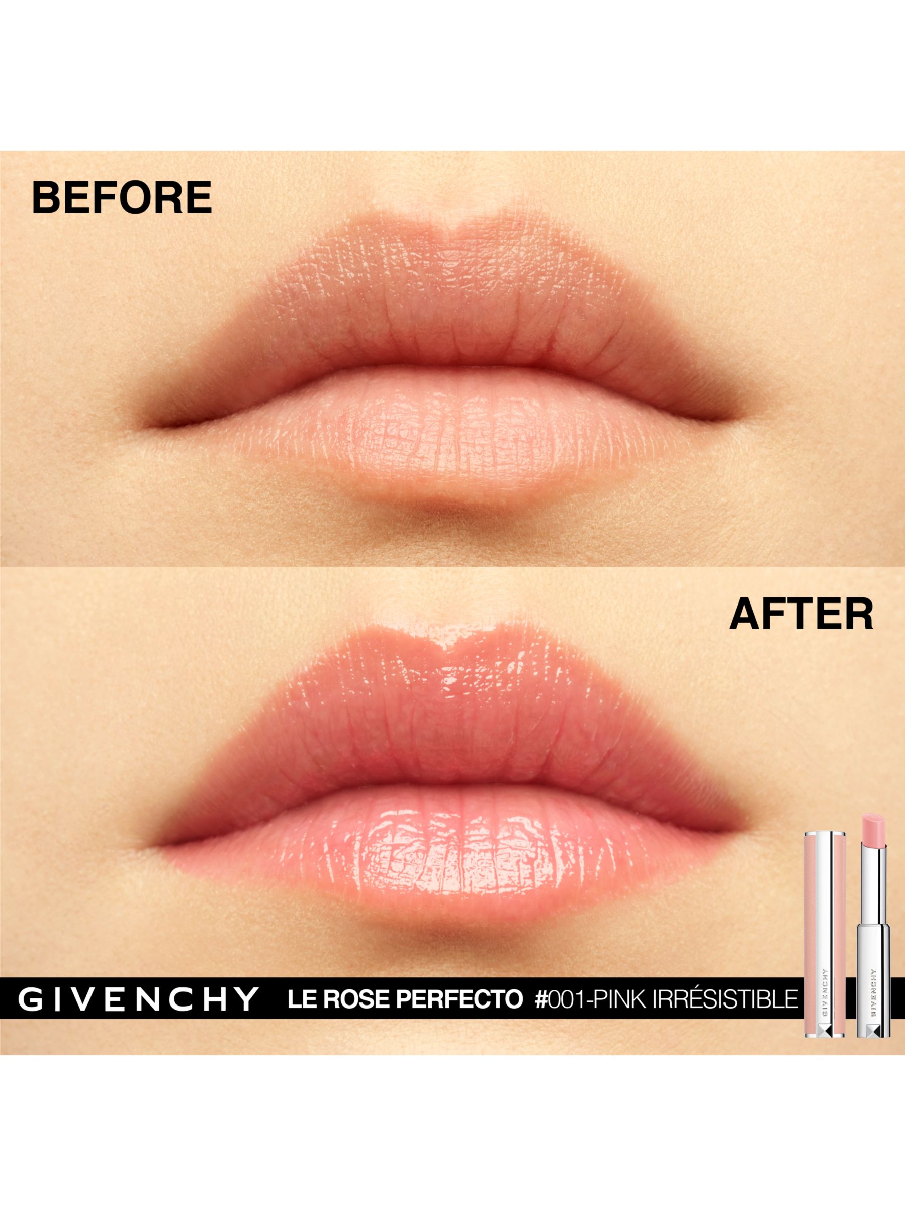 Givenchy Rose Perfecto Beautifying Lip Balm, N001 Pink Irrésistible 4