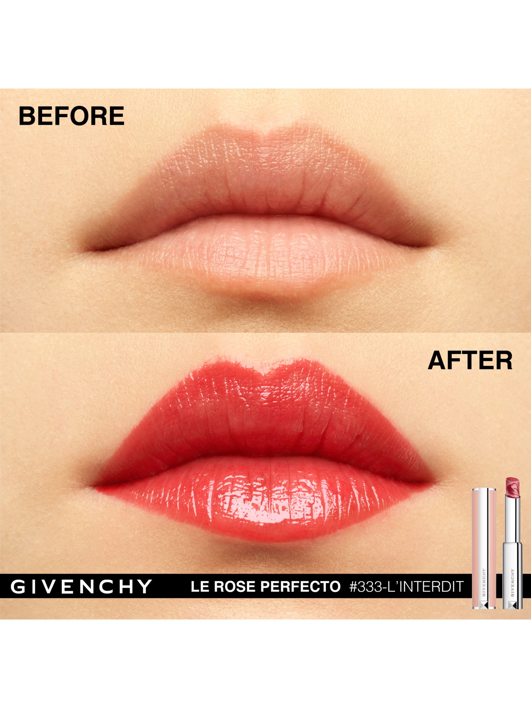 Givenchy Rose Perfecto Beautifying Lip Balm, N333 L'Interdit 4
