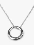 We Love Mummy Sterling Silver Message Necklace