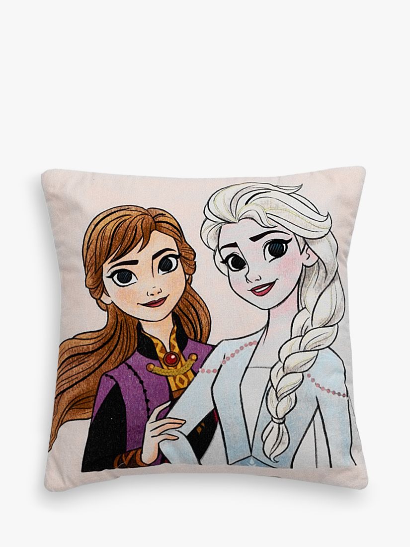 Disney Frozen Anna & Elsa Embroidered Cushion