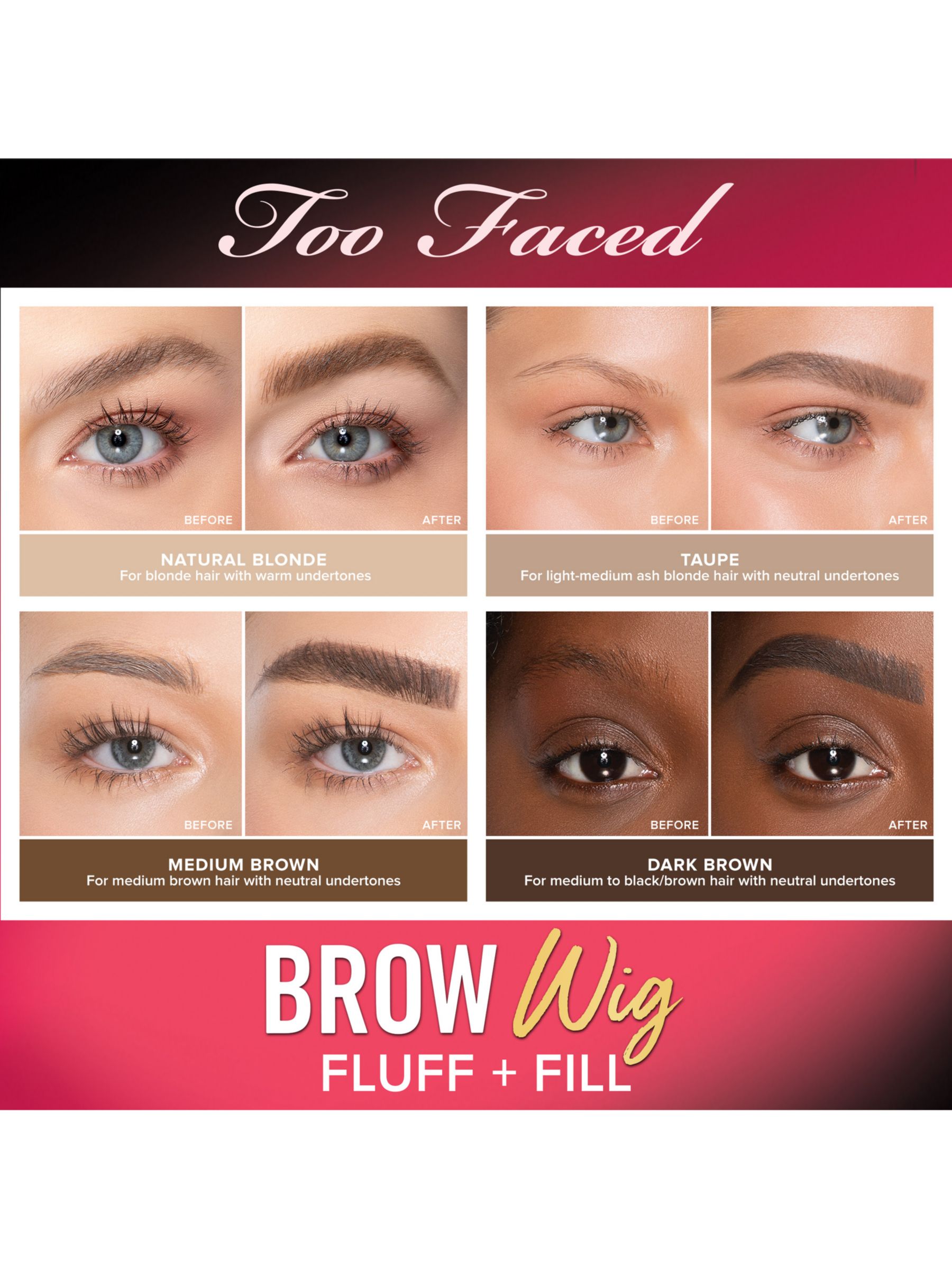 Too Faced Brow Wig, Natural Blonde 3
