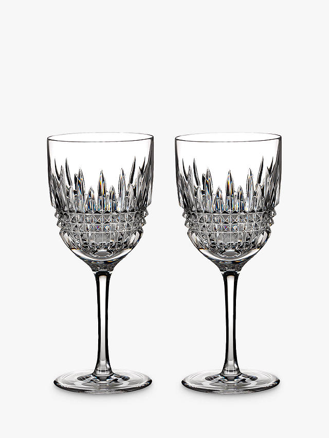 Waterford Crystal Lismore Diamond Cut Glass Goblets, Set of 2, 285ml, Clear