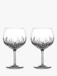 Waterford Crystal Gin Journeys Lismore Cut Glass Balloon Glasses, Set of 2, 550ml, Clear