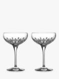 Waterford Crystal Lismore Essence Cut Glass Champagne Saucers, Set of 2, 280ml, Clear