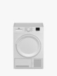 Beko DTLCE80051W Freestanding Condenser Tumble Dryer, 8kg Load, White