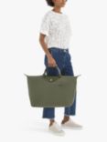 Longchamp Le Pliage Green Recycled Canvas Large Travel Bag